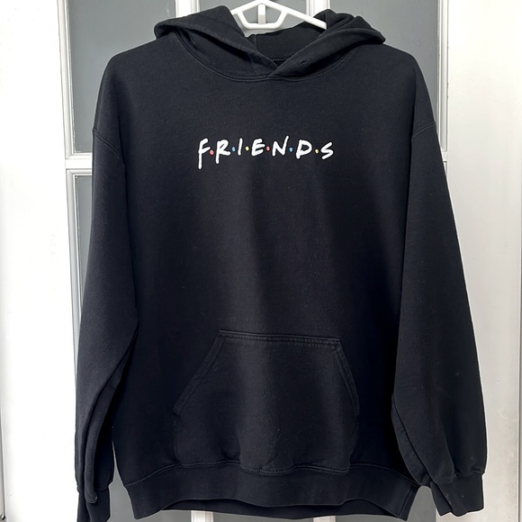 Forever 21 Friends Black Hoodie, size S/M, EUC - Picture 1 of 4